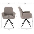 Chaise de salle à manger Kick Lex - Gris
