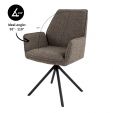 Chaise de salle à manger Kick Lex - Taupe