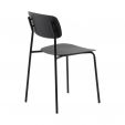 Chaise de salle à manger Kick Lio - Noir