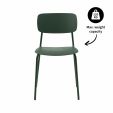Chaise de salle à manger Kick Lio - Vert foncé
