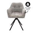 Chaise tournante Kick Luc - Gris