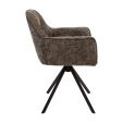 Chaise tournante Kick Luc - Gris foncé