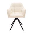 Chaise tournante Kick Luc - Crème