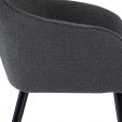 Chaise de salle à manger Kick Maud - Gris foncé