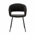 Chaise de salle à manger Kick Mette - Noir