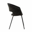 Chaise de salle à manger Kick Mette - Noir