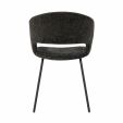 Chaise de salle à manger Kick Mette - Noir