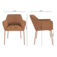 Chaise de salle à manger Kick Mila - Terre