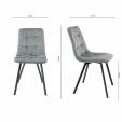 Chaise salle à manger Kick Monz - Gris