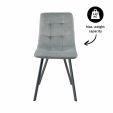 Chaise salle à manger Kick Monz - Gris