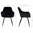 Chaise de Salle à Manger Kick Monza - Noir