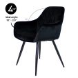 Chaise de Salle à Manger Kick Monza - Noir