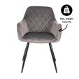 Chaise de Salle à Manger Kick Monza - Gris