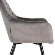 Chaise de Salle à Manger Kick Monza - Gris