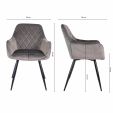 Chaise de Salle à Manger Kick Monza - Gris