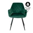 Chaise de Salle à Manger Kick Monza - Vert foncé