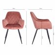 Chaise de Salle à Manger Kick Monza - Rose