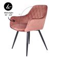Chaise de Salle à Manger Kick Monza - Rose
