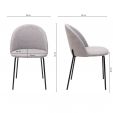 Chaise pour salle à manger Kick Noa - Gris