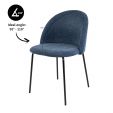 Chaise pour salle à manger Kick Noa - Bleu