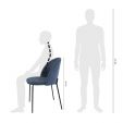 Chaise pour salle à manger Kick Noa - Bleu