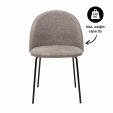 Chaise pour salle à manger Kick Noa - Taupe