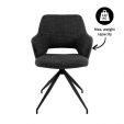 Chaise de salle à manger Kick Nora - Noir