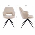 Chaise de salle à manger Kick Nora - Beige