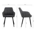 Chaise de salle à manger Kick Nova - Noir