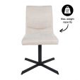 Chaise tournante Kick Sam Texture - Champagne