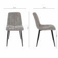 Chaise de salle à manger Kick Sem - Gris
