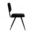 Chaise de salle à manger Kick Toby - Noir
