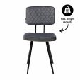 Chaise de salle à manger Kick Toby - Gris foncé