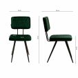 Chaise de salle à manger Kick Toby - Vert foncé