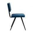 Chaise de salle à manger Kick Toby - Bleu foncé