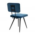 Chaise de salle à manger Kick Toby - Bleu foncé