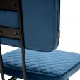 Chaise de salle à manger Kick Toby - Bleu foncé