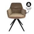 Chaise tournante Tom - Taupe