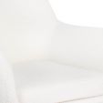 Chaise tournante Kick Viktor Boucle - Blanc