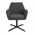 Chaise tournante Kick Viktor Boucle - Gris foncé