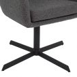 Chaise tournante Kick Viktor Boucle - Gris foncé
