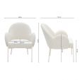 Fauteuil Kick Bronx - Crème