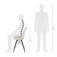 Chaise scandinave Kick Jens - Blanc