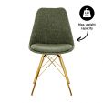 Chaise scandinave Kick Jen - Vert