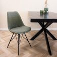 Chaise scandinave Kick Jens - Vert foncé