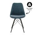 Chaise scandinave Kick Jens - Bleu