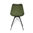 Chaise scandinave Kick Metal Luuk - Vert foncé