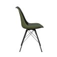 Chaise scandinave Kick Metal Luuk - Vert foncé