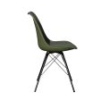 Chaise scandinave Kick Metal Luuk - Vert foncé