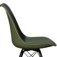 Chaise scandinave Kick Metal Luuk - Vert foncé
